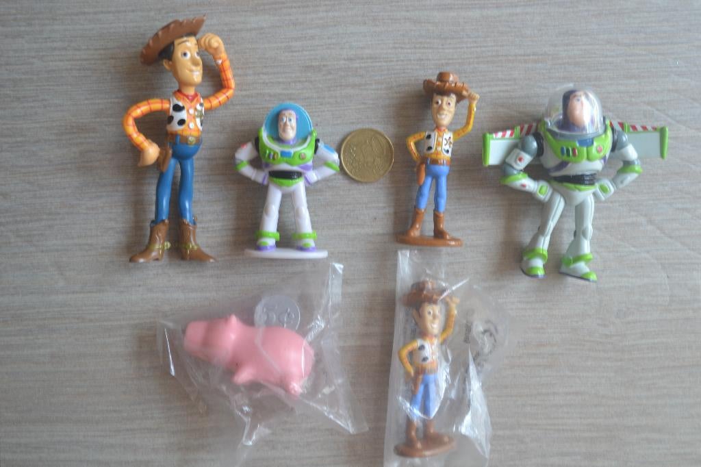 6 Walt Disney Toy Story figuren / figuurtjes, Verzenden, Overige figuren, Zo goed als nieuw, Beeldje of Figuurtje