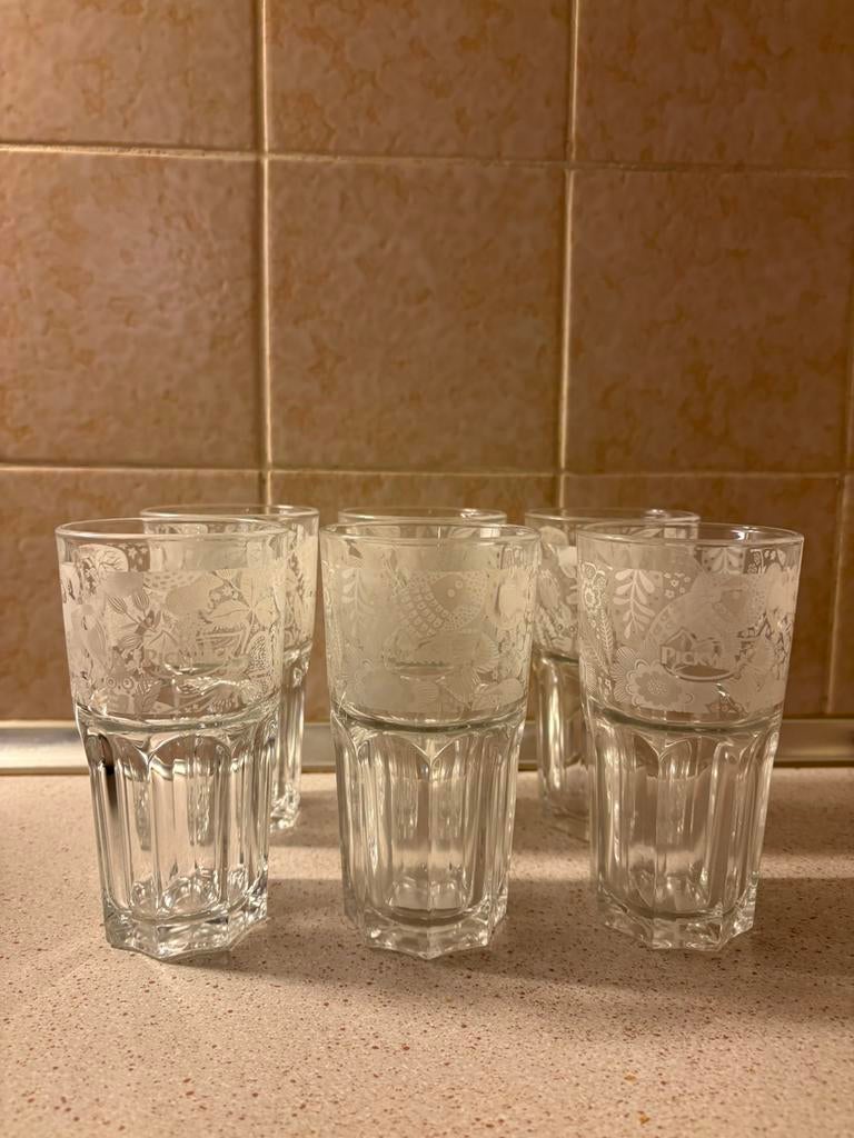 Pickwick Joy of tea theeglazen 6st, Ophalen, Glas of Glazen, Overige stijlen, Glas