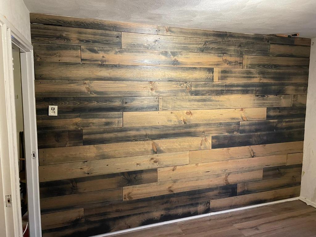 Partij grenen planken Huile Gris 20x177 , 2 kleuren geolied, Ophalen of Verzenden, Nieuw, 75 m² of meer, Parket