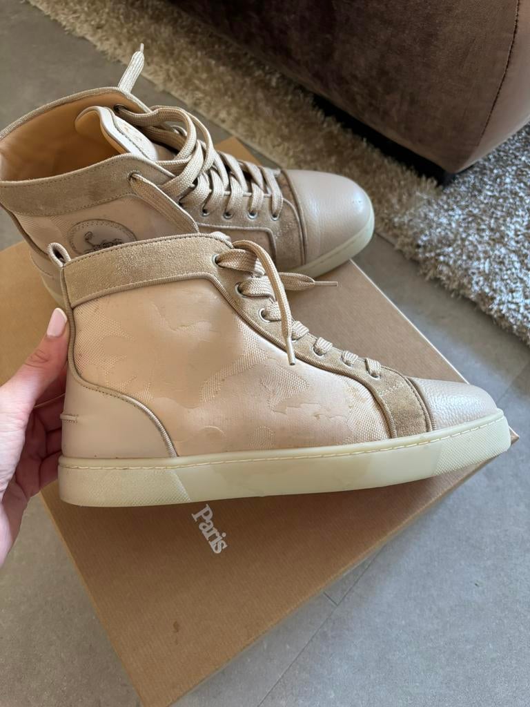 Christian louboutin, Ophalen of Verzenden, Zo goed als nieuw, Zwart, Sneakers of Gympen