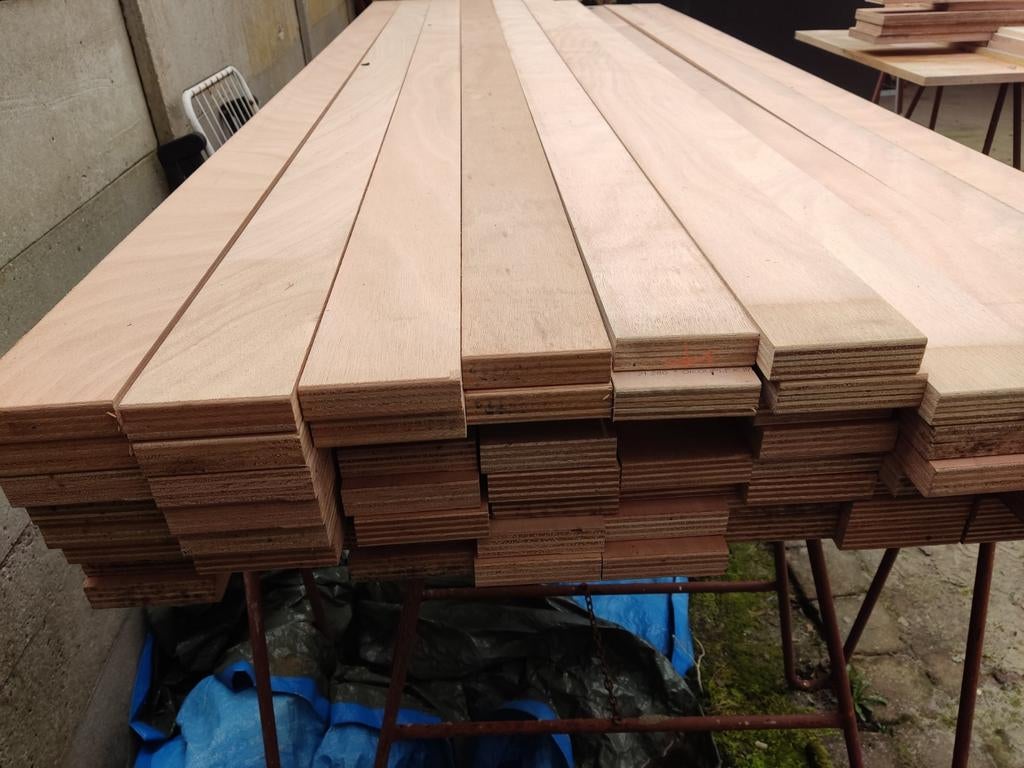 Okoume exterieur platen 25 mm dik - 74 stuks, Ophalen of Verzenden, Nieuw, Multiplex