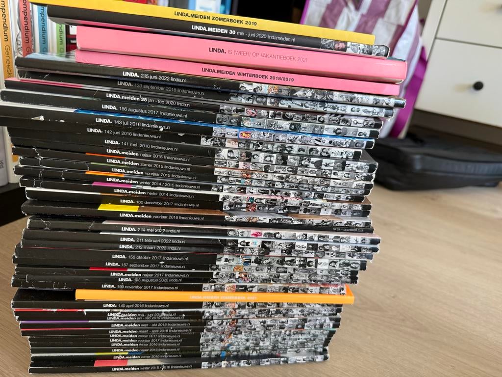 Stuk of 40 oude Linda's en Linda meiden, Boeken, Tijdschriften en Kranten, Ophalen, Gelezen, Damesbladen