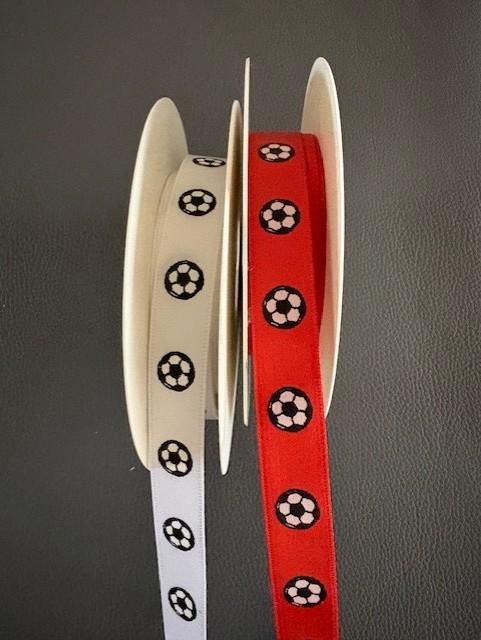Lint met voetbalprint, oranje en zwart-wit samen, Ophalen of Verzenden, Nieuw, Versiering, Overige