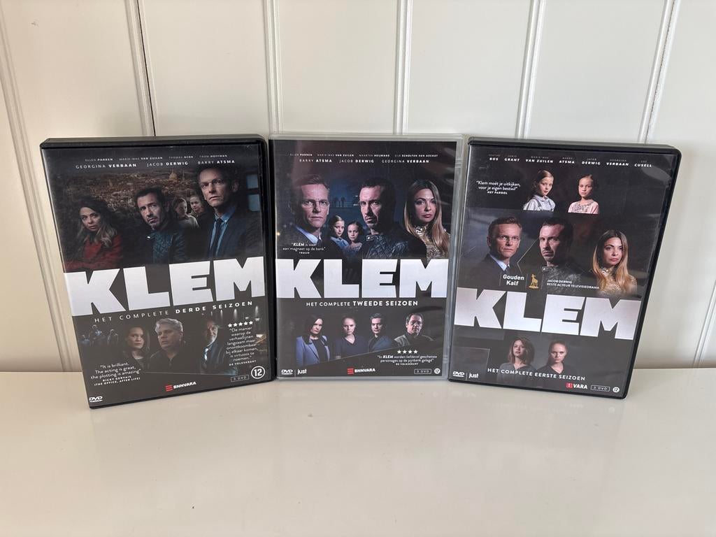 Klem complete serie, seizoen 1 t/m 3 dvd, Boxset, Drama, Ophalen of Verzenden, Zo goed als nieuw