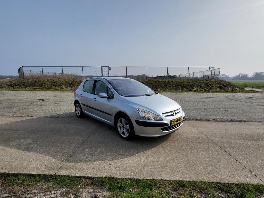Peugeot 307 1.6 16V 5DRS 2003 Grijs, Voorwielaandrijving, Lederen bekleding, Zwart, 4 cilinders