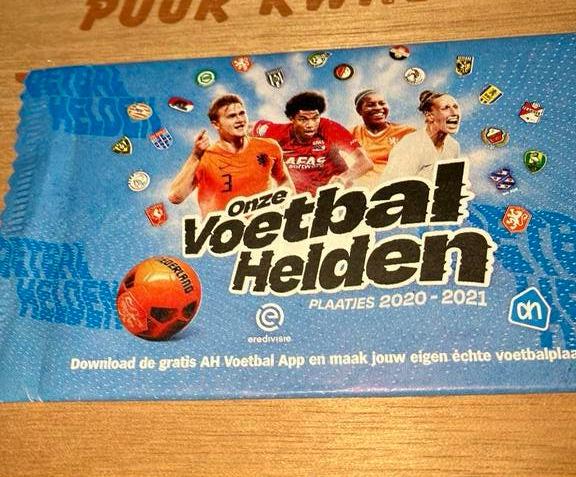 Dichte pakjes voetbalhelden 2020-2021 AH, Albert Heijn, Ophalen of Verzenden
