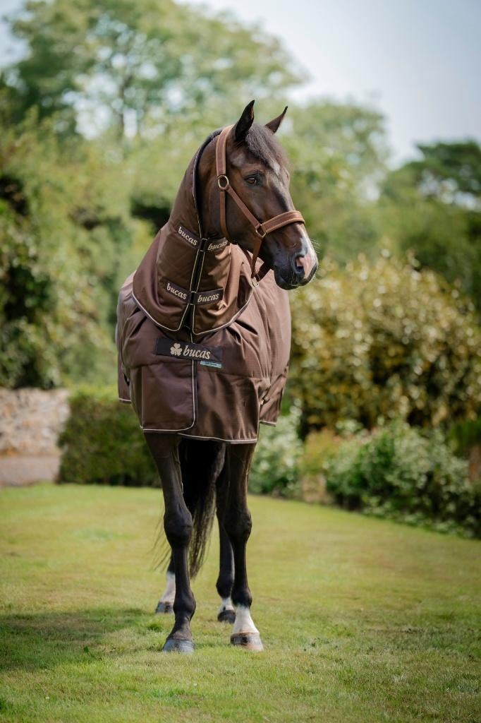 Bucas Irish Turnout 150gr. & Neck, maat 198 en 205, Dieren en Toebehoren, Paarden en Pony's | Dekens en Dekjes, Bucas, Afneembare hals