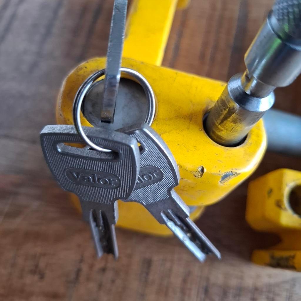 camplock disselslot caravan-zeer degelijk, Caravans en Kamperen, Ophalen of Verzenden, Zo goed als nieuw