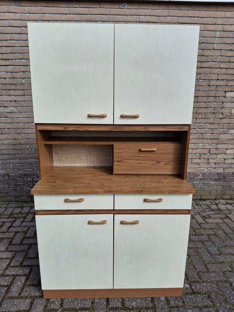 Vintage design formica keukenkast jaren 70, Huis en Inrichting, Ophalen, Gebruikt, Vintage, 50 tot 100 cm