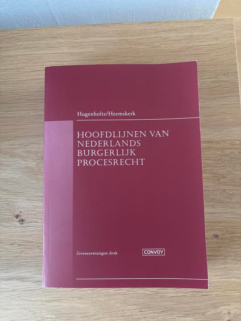 Hoofdlijnen van Nederlands Burgerlijk Procesrecht, Ophalen of Verzenden, Gamma, Nieuw, WO