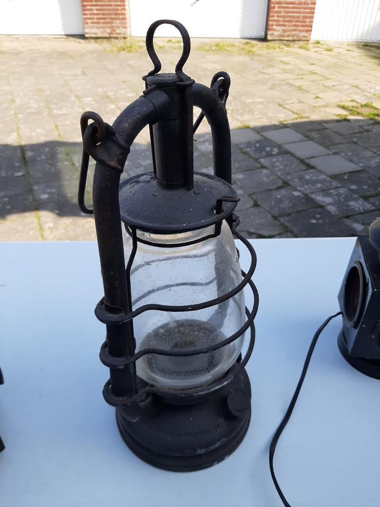 Antieke olielamp - Vintage sfeerverlichting, Antiek en Kunst, Antiek | Lampen, Ophalen