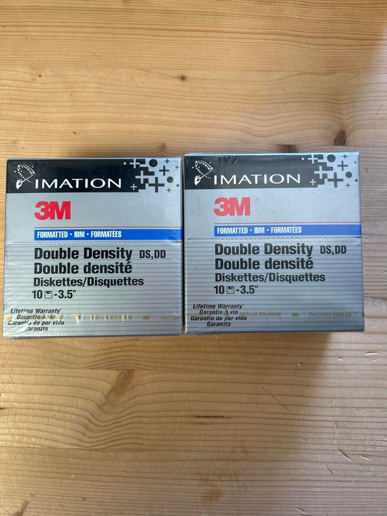 3M Imation 3.5 inch Double Density Diskettes (2x10 stuks), Computers en Software, Harde schijven, Nieuw, Ophalen of Verzenden
