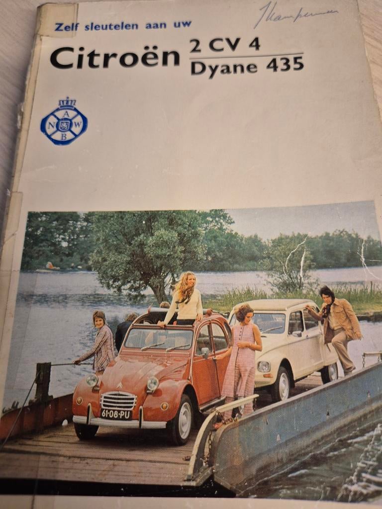 Nederlands vraagbaak Citroën 2cv eend 2cv4 Dyane dikke uitga, Ophalen of Verzenden