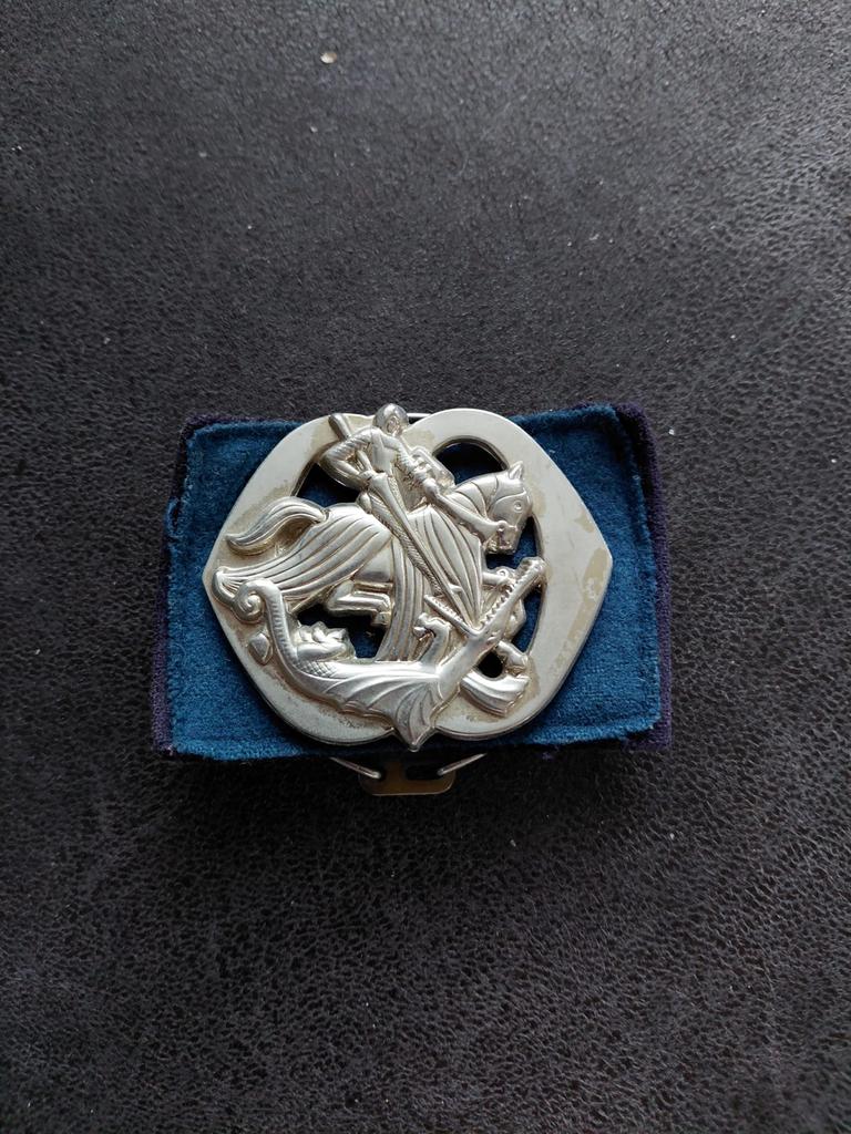 militair baret embleem van de cavalerie., Ophalen of Verzenden