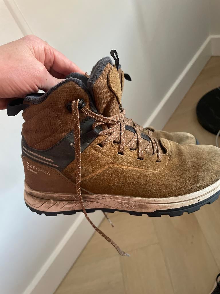 Leren en gevoerde scouting / wandel schoenen maat 35, Ophalen, Gebruikt, Jongen, Schoenen