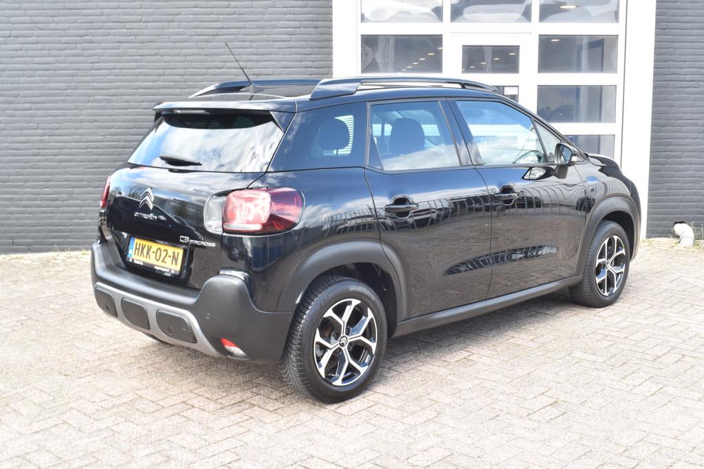 Citroën C3 Aircross PureTech 110 Max Navi | Airco | Keyless, Gebruikt, 1199 cc, Zwart, 1191 kg