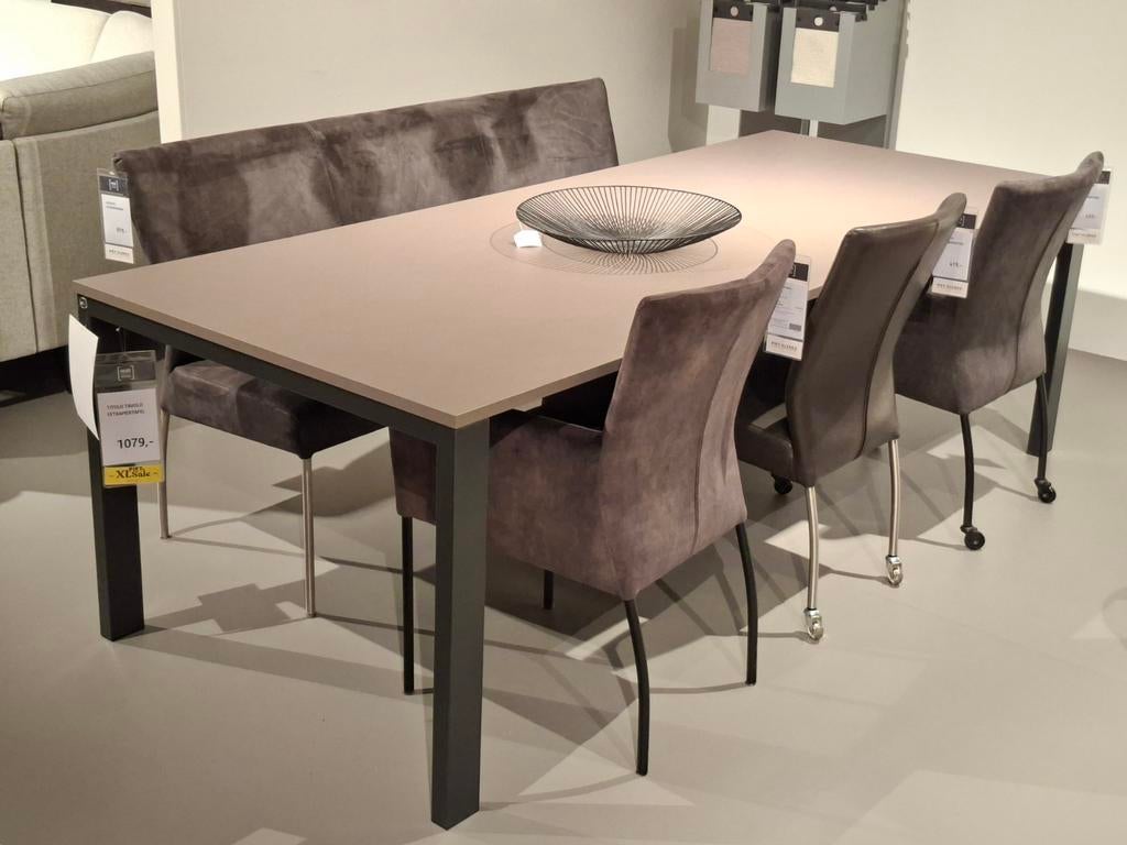 Showroommodel Eetkamertafel Titolo Tavolo, Ophalen, Metaal, Rechthoekig, Nieuw
