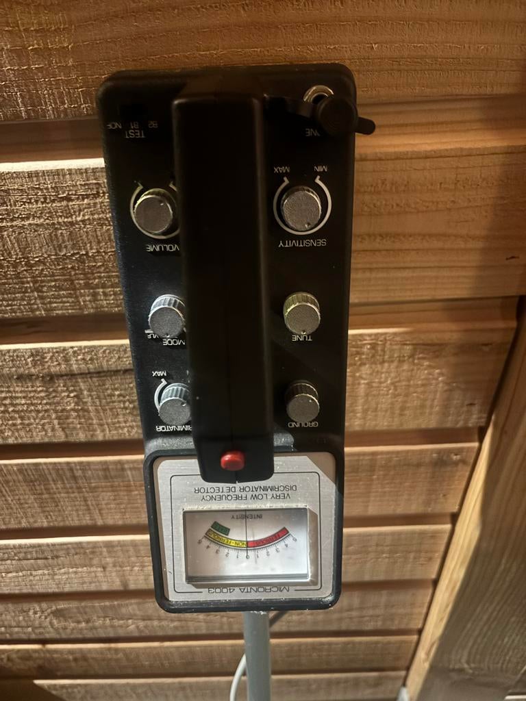 Micronta 4003 Metaaldetector - Vintage Schatzoeker, Gebruikt, 30 cm of minder, Discriminatie metaaldetectie, Ophalen