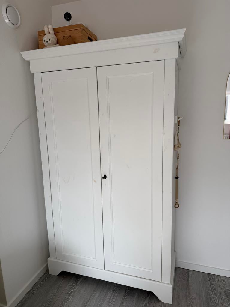 Woood Isabel kast wit, Ophalen, Gebruikt, 100 tot 150 cm, 150 tot 200 cm