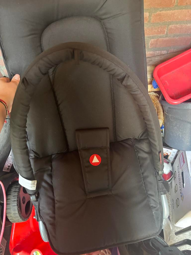 Comfortabele zwarte wipstoel voor baby's, Overige merken, Gebruikt, Wipstoel, Ophalen of Verzenden