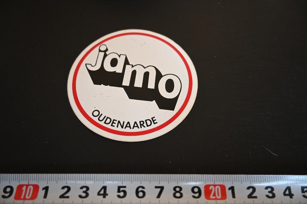 sticker België Oudenaarde JAMO, Ophalen, Zo goed als nieuw, Sticker