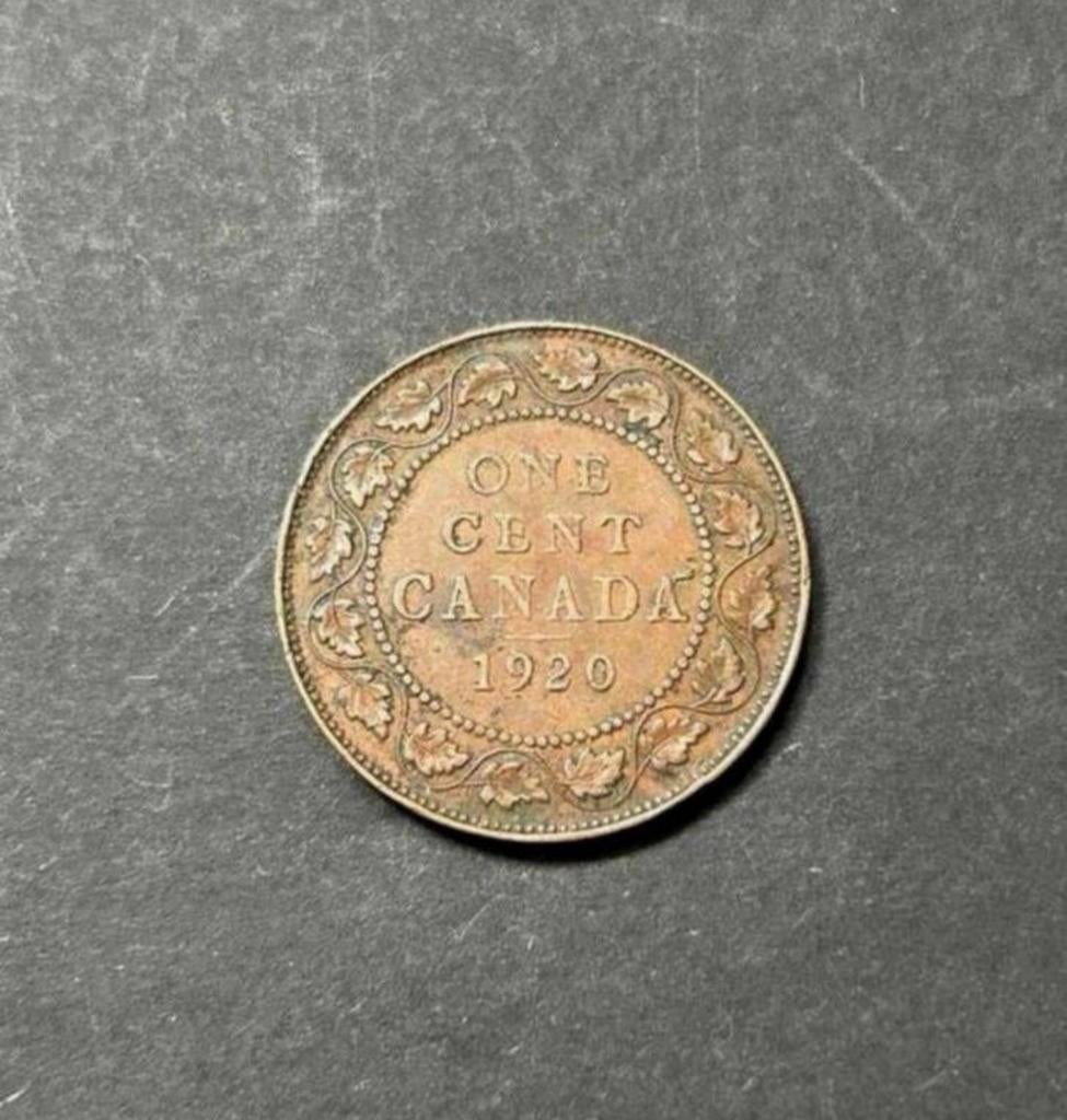 One Cent Canada, 1920, Postzegels en Munten, Munten | Amerika, Ophalen of Verzenden, Noord-Amerika