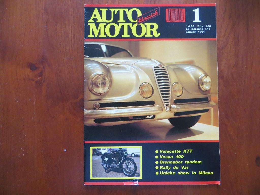 Auto Motor Klassiek 1 1991 Velocette KTT, Vespa 400, Ophalen of Verzenden, Zo goed als nieuw, Overige merken