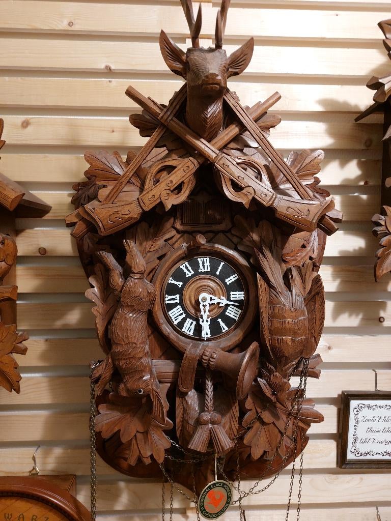 koekoekssklok/kwartel GROTE jachtklok, Antiek en Kunst, Antiek | Klokken, Ophalen