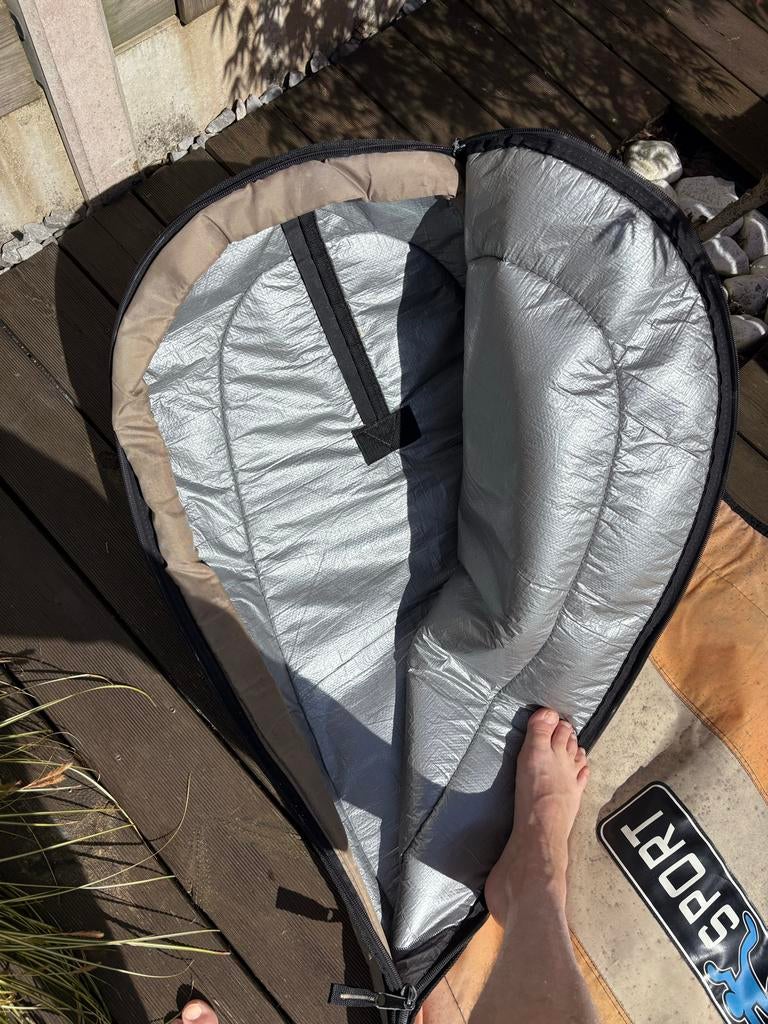 Windsurf Boardbag 270x90 - Goede staat, ritsen perfect, Watersport en Boten, Windsurfen, Ophalen, 250 tot 300 cm, Overige typen