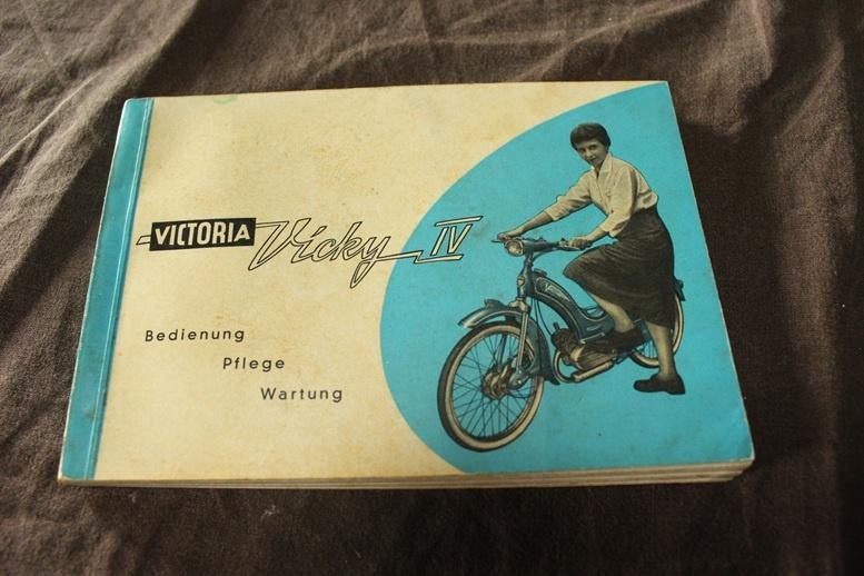 Victoria Vicky IV 1956 mofa bedienungs anleitung handleiding, Ophalen of Verzenden