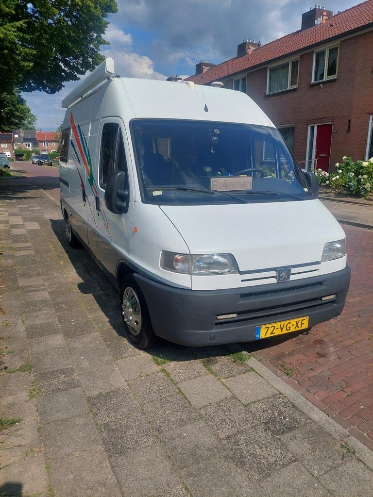 Mooie Peugeot Boxer 2.5 diesel Camper  bj 1999, Caravans en Kamperen, Campers, Overige merken, Buscamper of Camperbus, Luifel