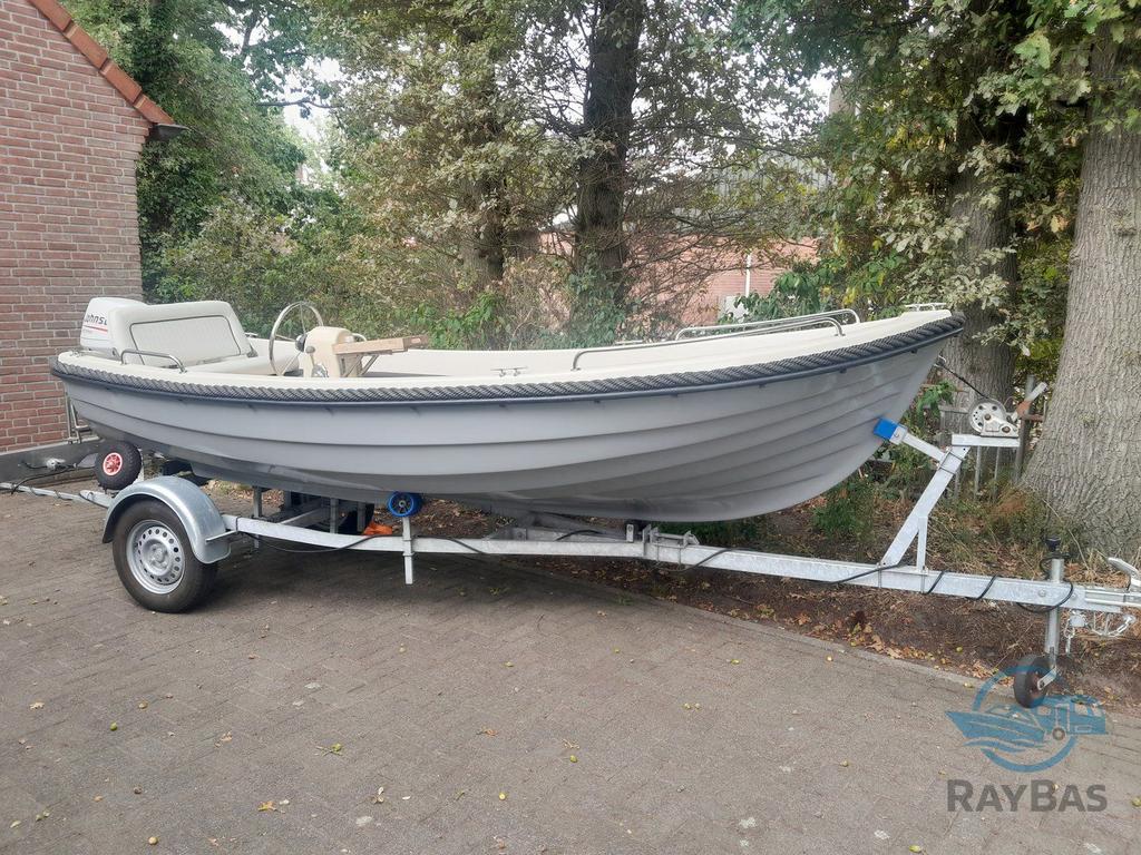 Admiral 431 sloep / 15 pk johnson / 2-cilinder/ 4-takt / con, Watersport en Boten, Sloepen, 10 tot 30 pk, -, -, Zo goed als nieuw