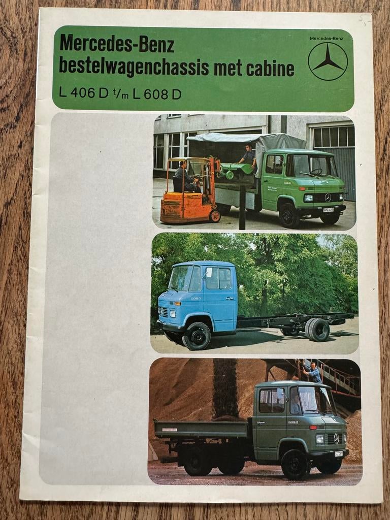Mercedes brochure L406D t/m L608D, Ophalen of Verzenden