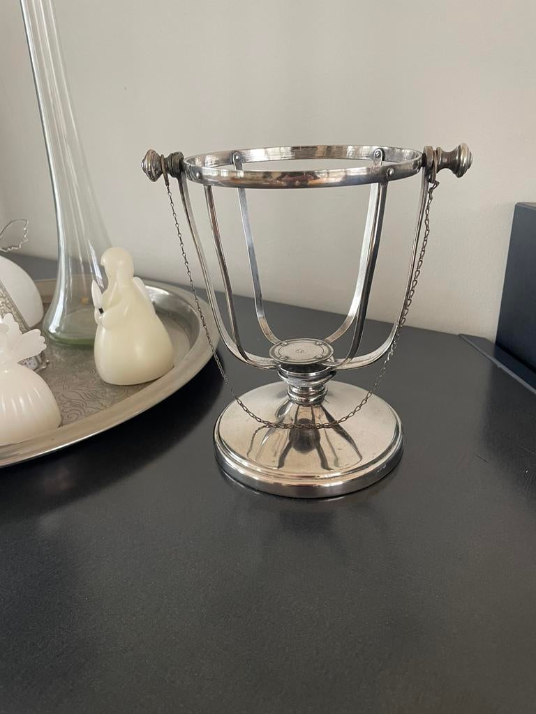 Vintage kantelbare wijnfles houder, Antiek en Kunst, Verzenden