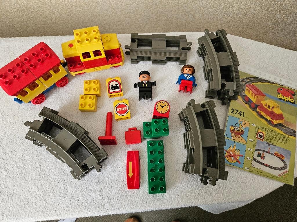 Lego Duplo 2741 mooie trein, compleet met rails enz., City, Ophalen of Verzenden, Zo goed als nieuw, Duplo