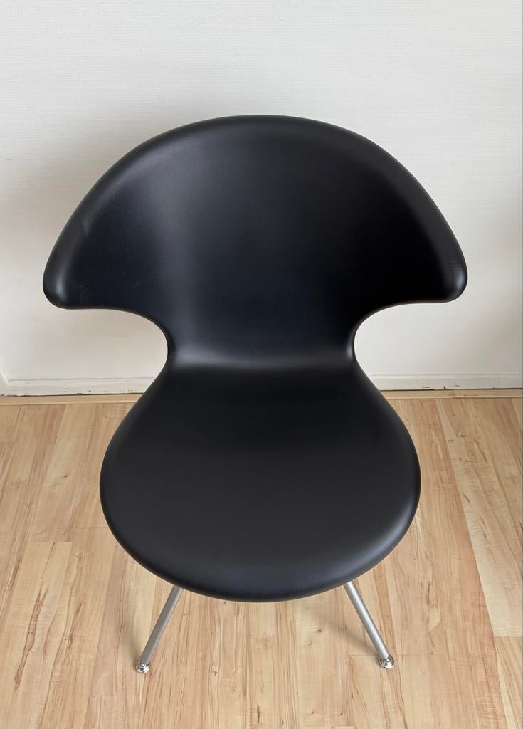 4x Tonon Concept 902.01 Stoel - Mat Zwart, Kunststof, Zwart, Design, Ophalen of Verzenden