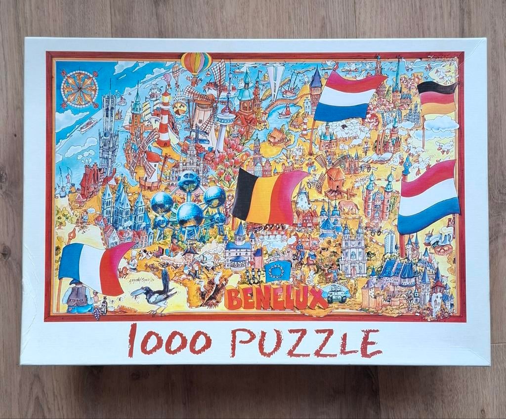 Benelux Puzzel 1000 stukjes, Ophalen of Verzenden, 500 t/m 1500 stukjes, Zo goed als nieuw, Legpuzzel