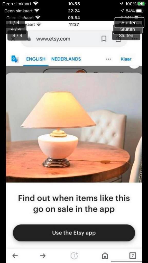 Vintage Hollywood Regency lampen. 2 stuks., Ophalen of Verzenden, Zo goed als nieuw, Minder dan 50 cm