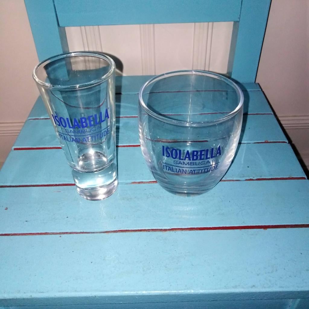 Isolabella limoncello glaasjes 2 stuks, Ophalen, Glas of Glazen, Overige stijlen, Glas