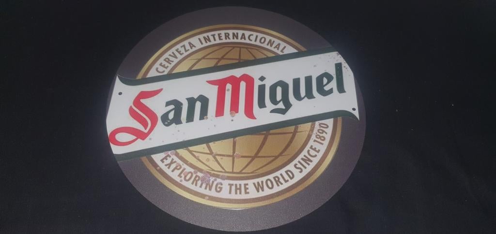 San Miguel wandbord, perfect voor de man cave, bar, kroeg., Verzamelen, Ophalen of Verzenden, Nieuw