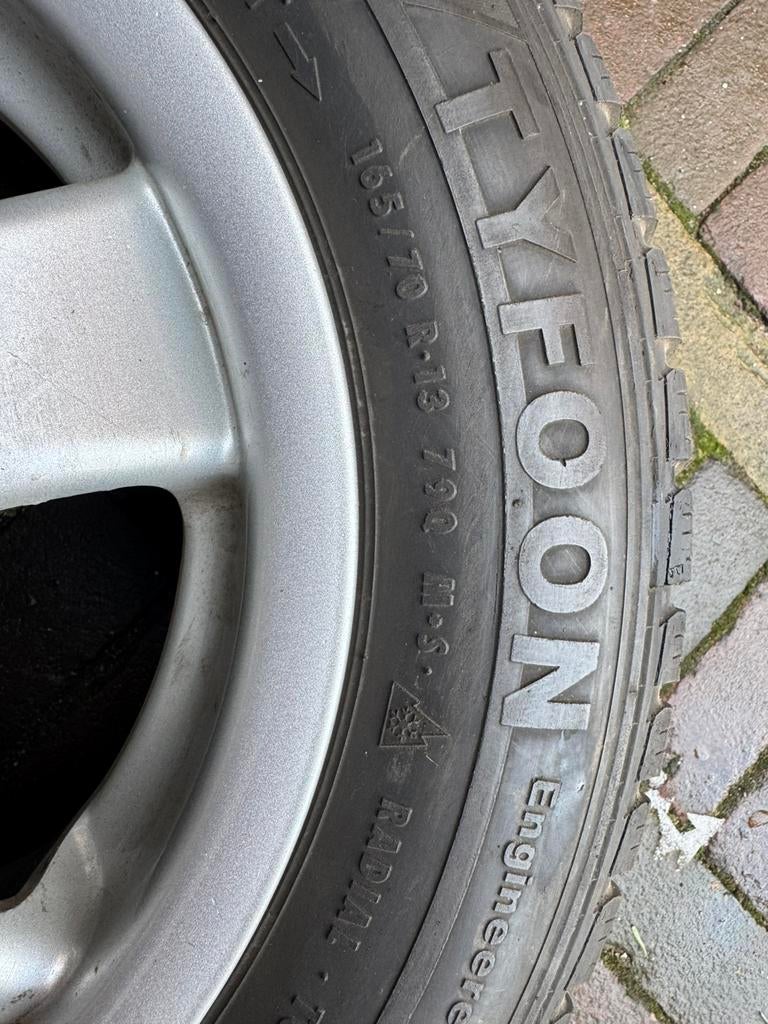 Winterbanden 165/70/R13, Ophalen of Verzenden, Gebruikt
