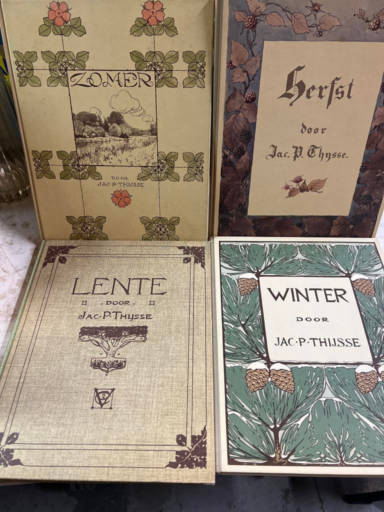 Verkade Albums 'De Vier Jaargetijden' Complete Set, Verzenden, Zo goed als nieuw