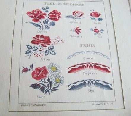 Borduurpatroon  Roosjes merklap   nr  6701, Verzenden, Nieuw, Handborduren, Patroon