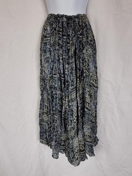 Leuke hippie rok, blauwtinten 1 maat (S tot en met XL), Carnaval, ., Maat 46/48 (XL) of groter, Ophalen of Verzenden