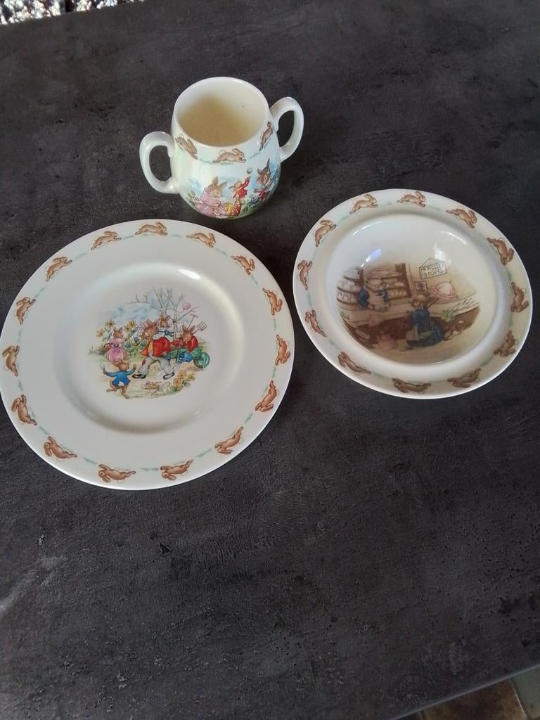 Royal Doulton Bunnykins kinderservice, Antiek en Kunst, Ophalen of Verzenden