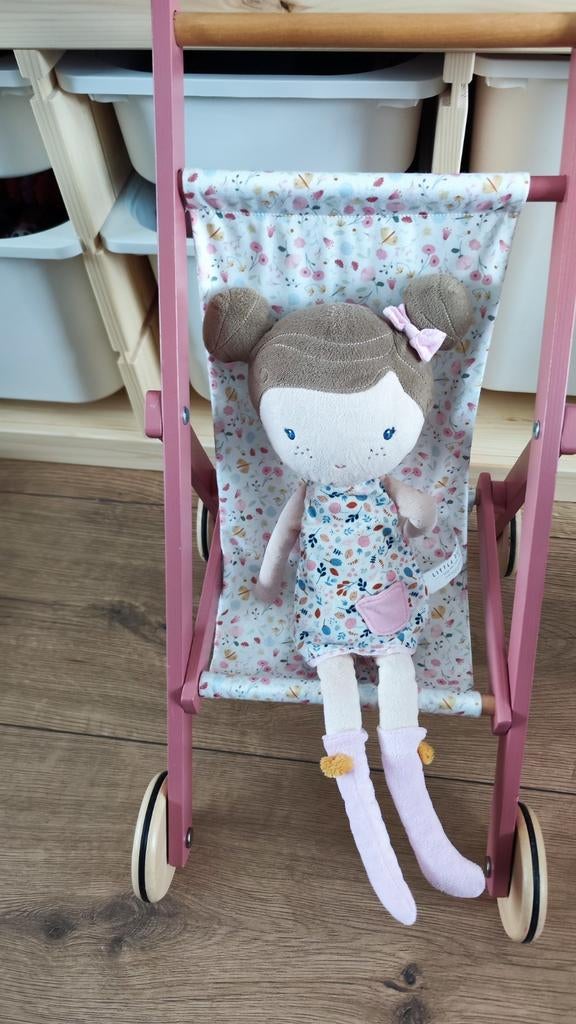 little dutch poppen buggy + pop Rosa 50 cm, Kinderen en Baby's, Speelgoed | Poppen, Ophalen of Verzenden, Gebruikt