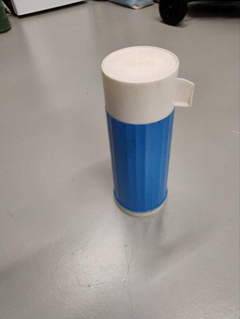 Vintage Aladdin Thermoskan - Blauw, Ophalen of Verzenden, Gebruikt, Blauw, Beker of Kan