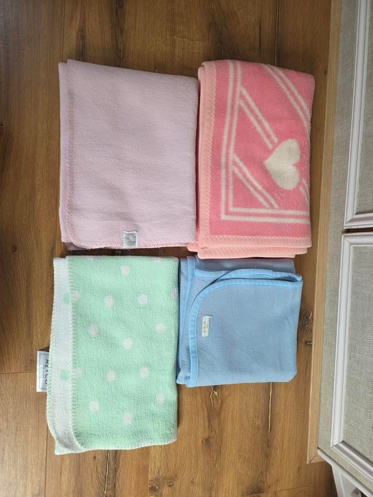 Wieg dekens pakket, Ophalen of Verzenden, Zo goed als nieuw, 100 cm of meer, Deken