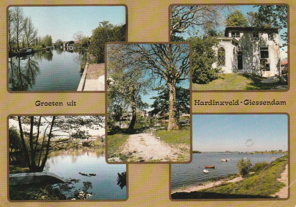 Groeten uit Hardinxveld-Giessendam, Verzenden, 1960 tot 1980, Gelopen, Zuid-Holland