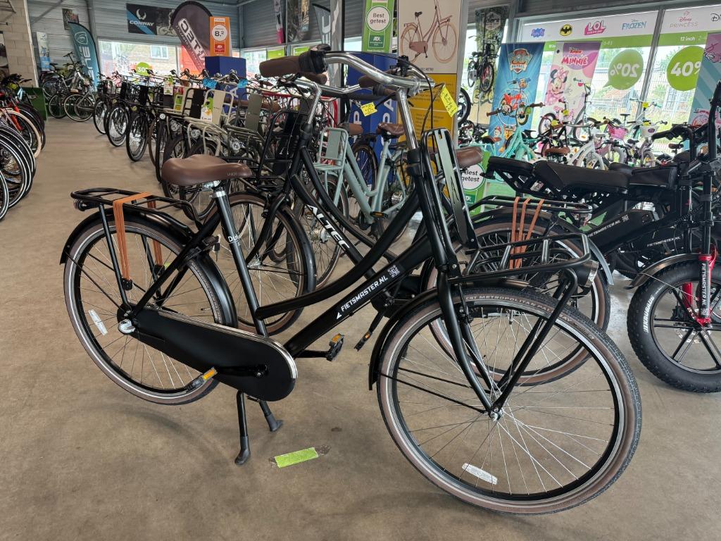 FIETSMASTER 28 INCH DUTCH TRANSPORTFIETS 57 CM 3V BLACK MAT, Overige merken, Versnellingen, Nieuw, 56 cm of meer